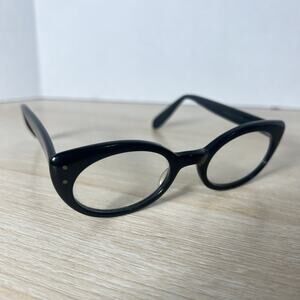 Vintage Bausch & Lomb 5 1/2 B&L 45-20 Eyeglasses Black Frames RARE!